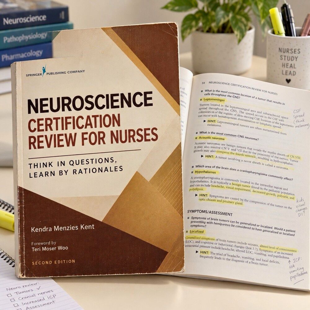 Neuroscience Certification Review for Nurses 2nd Ed Study Guide Kent Woo